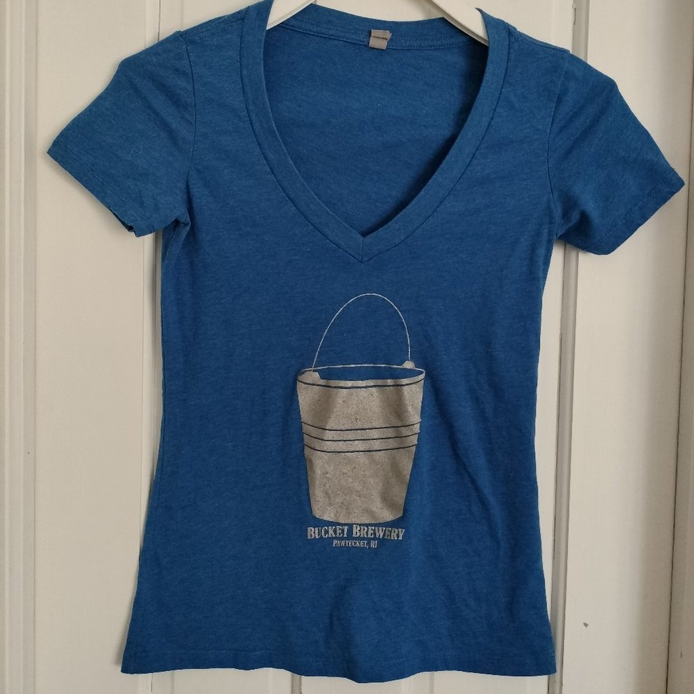 Bucket Brewing v-neck tee